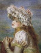 Pierre Renoir Young Girl in a Lace Hat Germany oil painting artist